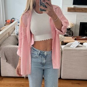 Oversize button down shirt